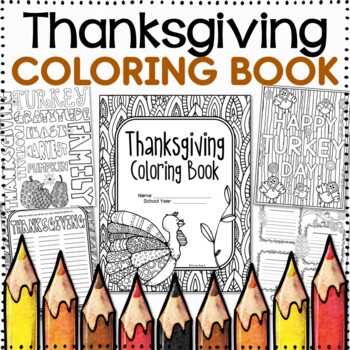 Preview of Thanksgiving Coloring Book | Thanksgiving Activity Book