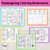 Thanksgiving Coloring Bookmarks