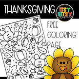 Thanksgiving Coloring Page FREEBIE Download for Thanksgivi