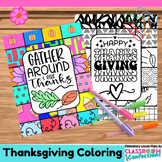 Thanksgiving Coloring Page Sheets Fun Morning Work Thanksg