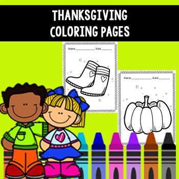 Thanksgiving Coloring Pages by LailaBee | TPT