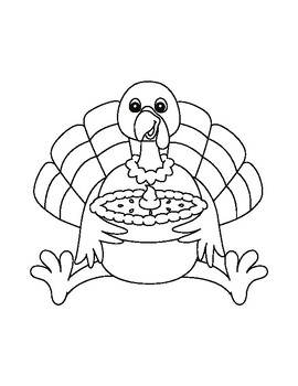Preview of Thanksgiving Coloring Pages 30 Page Pack