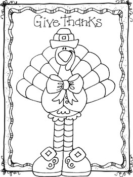 Thanksgiving Coloring Pages by JannySue | Teachers Pay Teachers