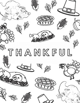 Thanksgiving Coloring Pages by stlouieteacher | TPT