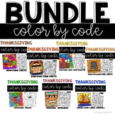 Thanksgiving Coloring Pages - Differentiated Color Code Mi