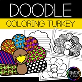 Thanksgiving Coloring Pages: Doodle Shape Turkey {Made by 