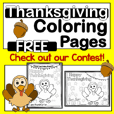 Thanksgiving Coloring Pages FREE