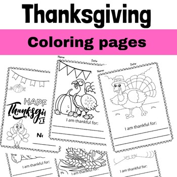 Fall And Thanksgiving Coloring Book For Kids Ages 8-12: A