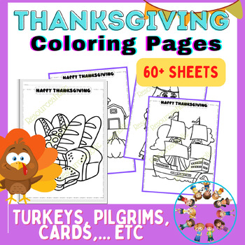 Preview of Thanksgiving Coloring Pages/ Fall and Thanksgiving Coloring Pages/ Fall Art