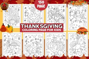 Thanksgiving Coloring Pages Kids 6 by yourTeacher1 | TPT