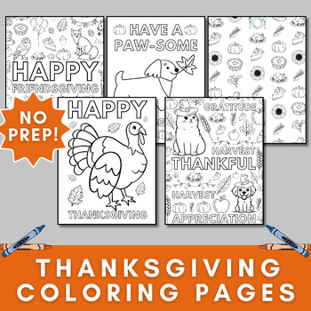 Preview of Thanksgiving Coloring Pages | Printable Thanksgiving Activity