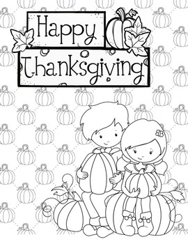 Thanksgiving Coloring Pages: Relax! by Positive Counseling | TPT