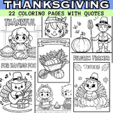 Thanksgiving Coloring Pages With Quotes