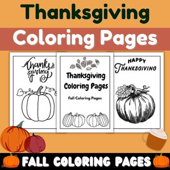 Preview of Thanksgiving Coloring Pages - fall coloring pages