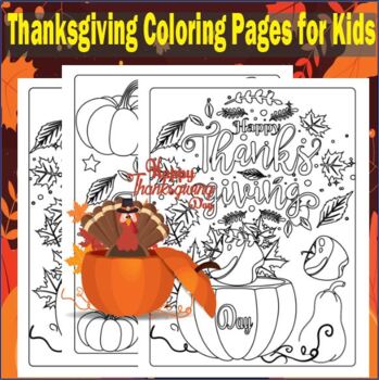 Preview of Thanksgiving Coloring Pages for Kids