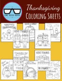 Thanksgiving Coloring Sheets -- No Prep