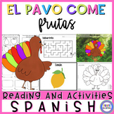 Thanksgiving Colors Story in Spanish - El pavo come frutas