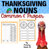 Thanksgiving Common and Proper Noun Print and Go Includes 