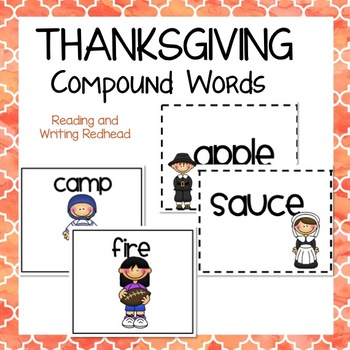 Preview of Thanksgiving Compound Word Practice