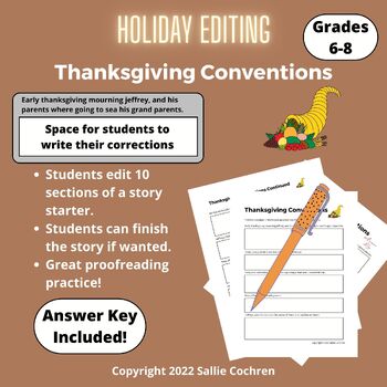 Preview of Holiday Editing: Thanksgiving Conventions