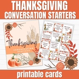 Thanksgiving Conversation Starters, Table Topic Questions