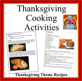 Preview of Thanksgiving Cooking Activities