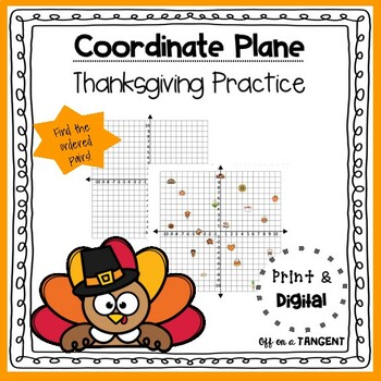 Preview of Thanksgiving Coordinate Plane Practice