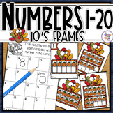 Thanksgiving Count the Room - 10s Frame Number Sense Activ