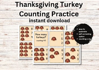 Preview of Thanksgiving Count to 10