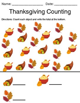 Preview of Thanksgiving Counting