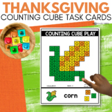Thanksgiving Counting Cube Task Cards for November STEM