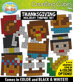 Thanksgiving Counting Cubes Clipart {Zip-A-Dee-Doo-Dah Designs}