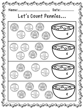 Thanksgiving Counting Money by MCA Designs | TPT