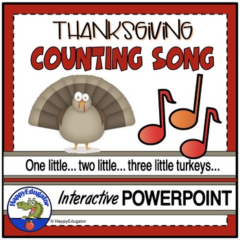 Preview of Thanksgiving Counting Song - Turkeys, Pilgrims, and Pumpkins