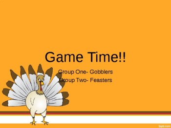 Preview of Thanksgiving Counting to 20 Powerpoint Game