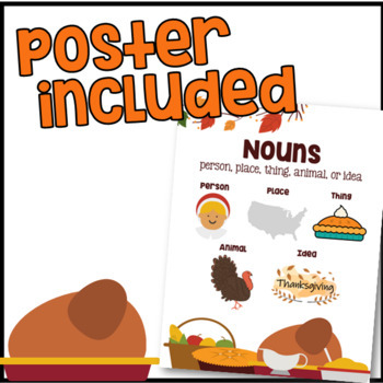 Thanksgiving Nouns by Coyle's Collaborative Classroom | TpT