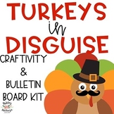 Thanksgiving Craft & Bulletin Board Kit - Turkeys in Disgu