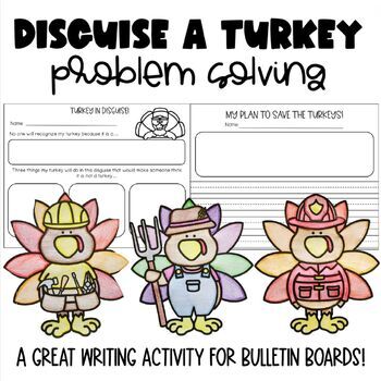 Preview of Thanksgiving Craft | Disguise a Turkey Game | Fall Activity | Language Arts