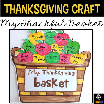 Preview of Thanksgiving Craft - Thankful Basket Craft