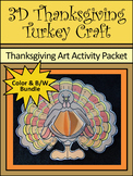 Thanksgiving Crafts: 3D Turkey Thanksgiving Craft Activity