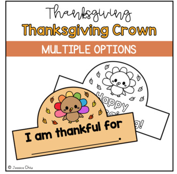 Preview of Thanksgiving Crown | Turkey Hat Craft | November Headband