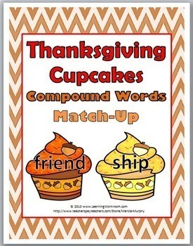 Preview of Compound Words Thanksgiving
