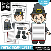 Thanksgiving Cut & Create Writing Craftivity {Zip-A-Dee-Do