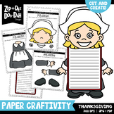 Thanksgiving Cut & Create Writing Craftivity {Zip-A-Dee-Do