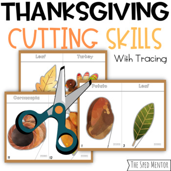 Preview of Thanksgiving Cutting Activities