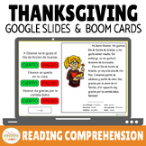 Thanksgiving | Día de Acción de Gracias Reading Comprehens