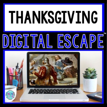 Preview of Thanksgiving DIGITAL ESCAPE ROOM for Google Drive® | Distance Learning