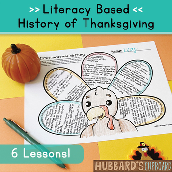 Preview of Thanksgiving Day Activities - Writing - Close Reading Comprehension Passages