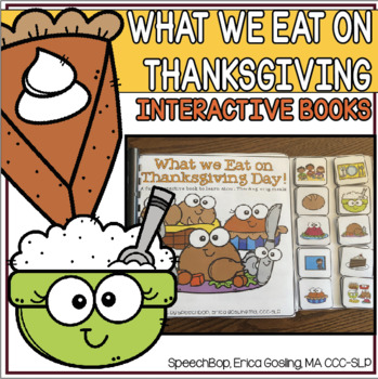 Preview of Thanksgiving Day - An interactive book to help learn about Thanksgiving Food!