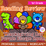 Thanksgiving Day Parade Reading Comprehension Escape Room 